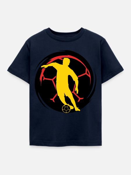 Fussball - Fussballer - Kinder T-Shirt - Navy