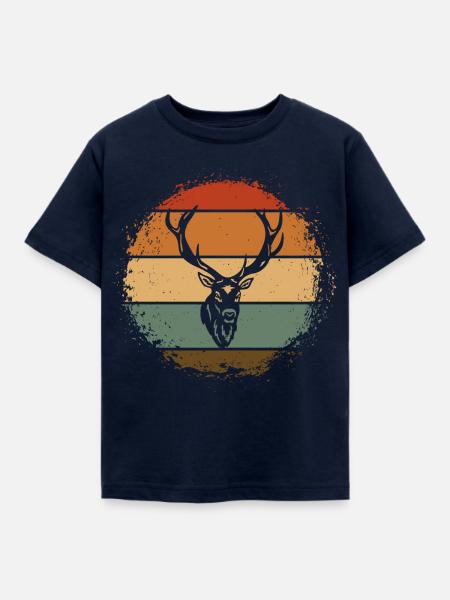 Hirsch - Kinder T-Shirt - Navy