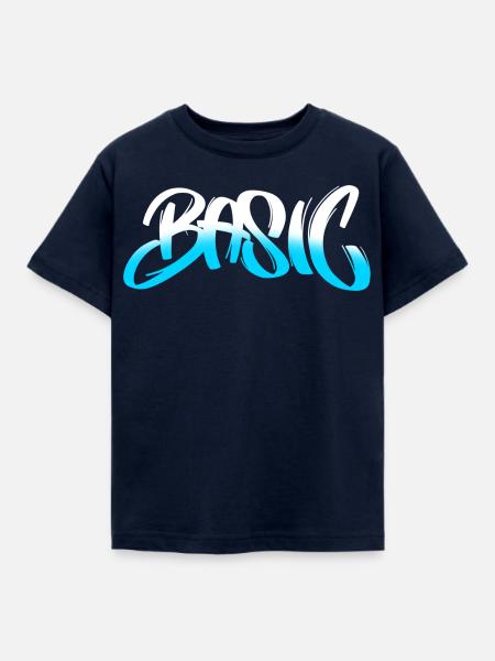 BASIC Graffiti Gradient - Kinder T-Shirt - Navy