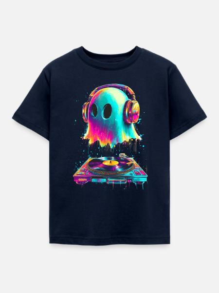 DJ Ghost - Kinder T-Shirt - Navy