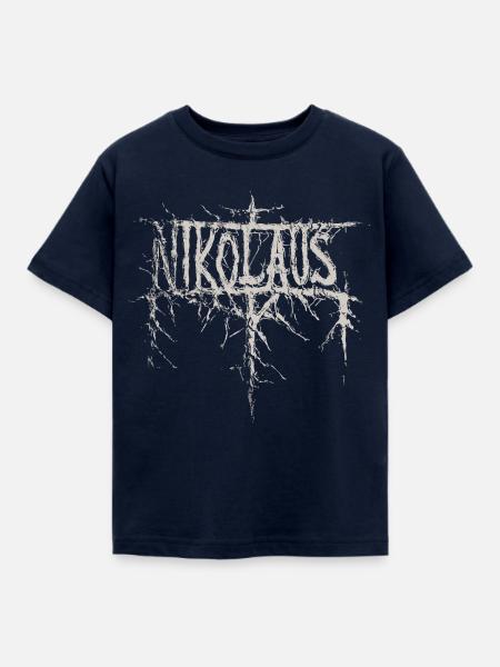 Black metal Nikolaus - Kinder T-Shirt - Navy