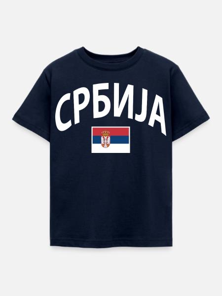 Serbien - Kinder T-Shirt - Navy