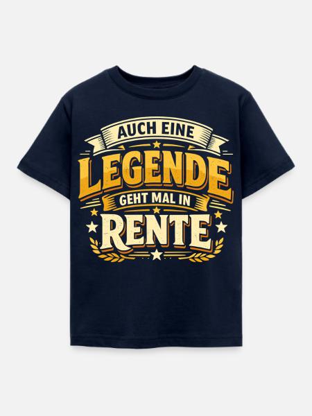 Legende geht in Rente - Kinder T-Shirt - Navy
