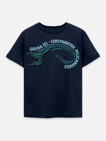 Tiefsee Monster - Pelikanaal - Kinder T-Shirt - Navy