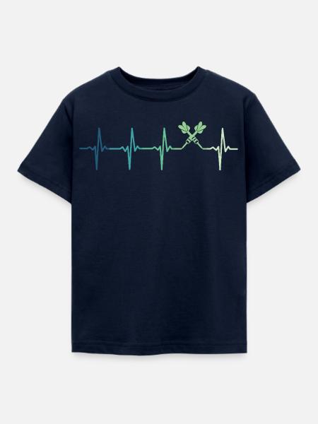 Darts Herzschlag Darts - Kinder T-Shirt - Navy