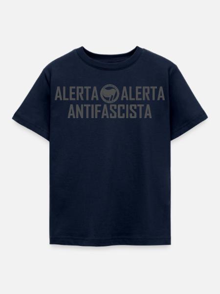 ALERTA ALERTA ANTIFASCISTA inkognito - Kinder T-Shirt - Navy