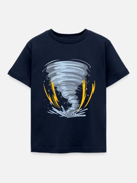 Tornado Hurricane Windsturm - Kinder T-Shirt - Navy
