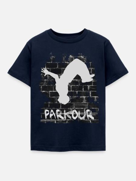 Parkour - Kinder T-Shirt - Navy
