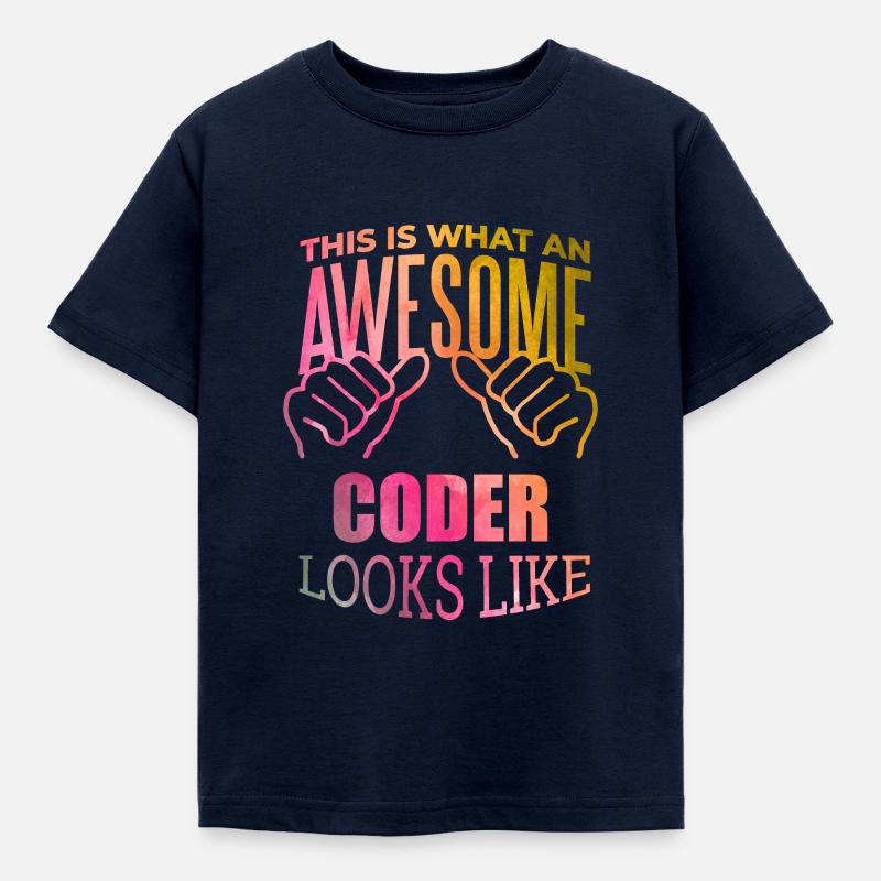 Coding - Kids' T-Shirt - navy