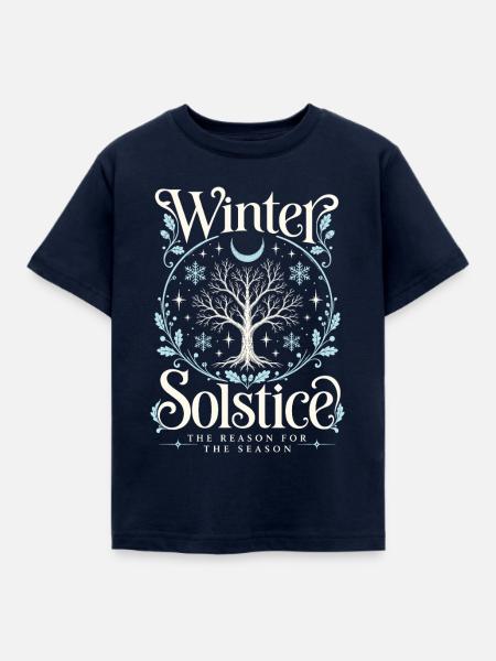 Wintersonnenwende Weihnachten - Kinder T-Shirt - Navy