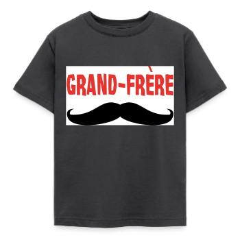 Grand Frère - T-shirt Enfant - charbon - Devant - AI Model Kid Female (0cm)