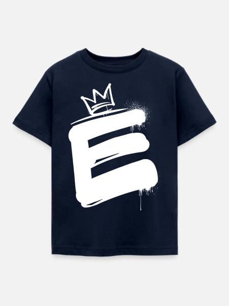 E - Kinder T-Shirt - Navy