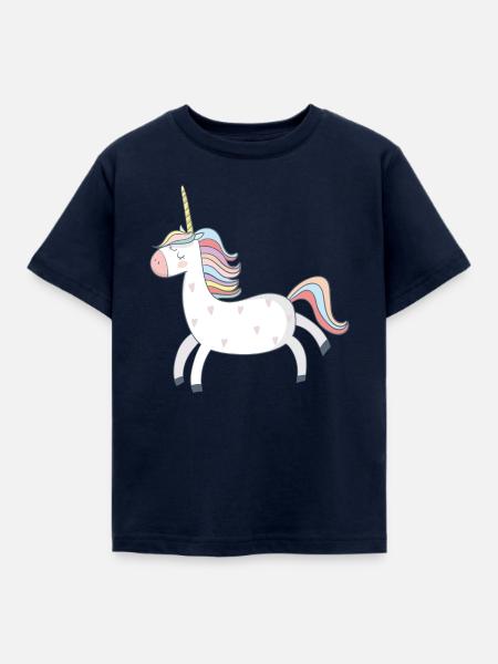 Einhorn - Kinder T-Shirt - Navy