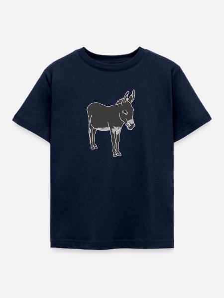 Esel - Kinder T-Shirt - Navy