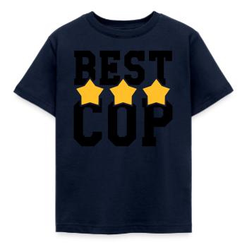 Polizist / Justiz / Polizei / Gewehr - Kinder T-Shirt - Navy - Vorne - AI Model Kid Female (0cm)