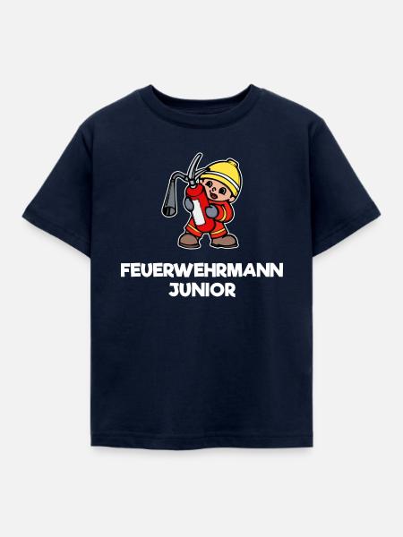 Feuerlöscher Statement Feuerwehrhelm Feuerwehr - Kinder T-Shirt - Navy