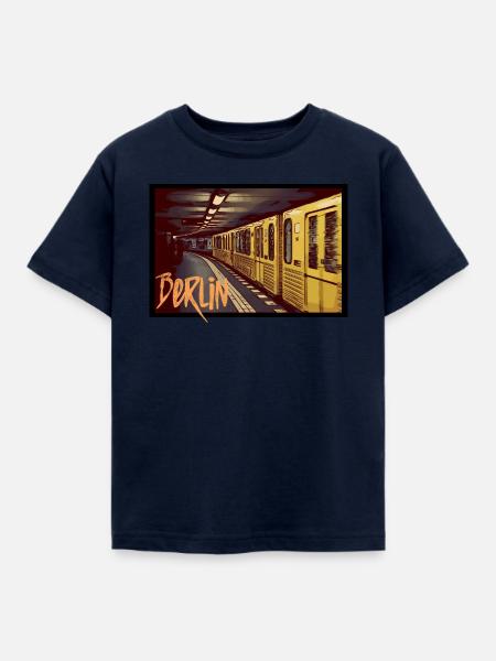 Berlin Underground - Kinder T-Shirt - Navy