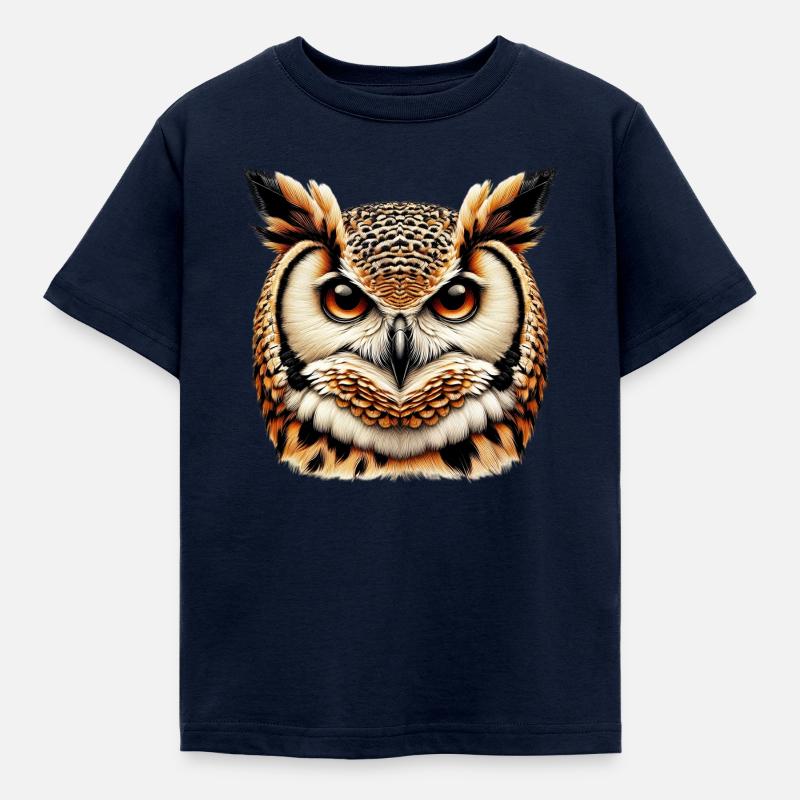 Eule - Kinder T-Shirt - Navy