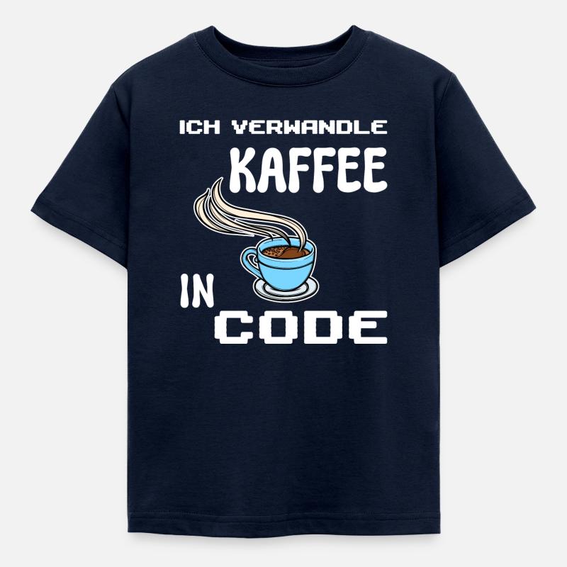 Developer Computerfreak Statement Coden Skripting - Kinder T-Shirt - Navy