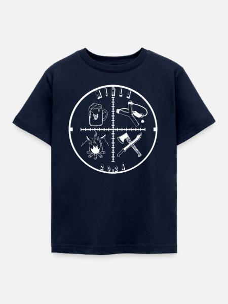 mihla 2024 weiß - Kinder T-Shirt - Navy