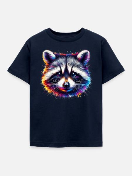 Waschbär - Kinder T-Shirt - Navy