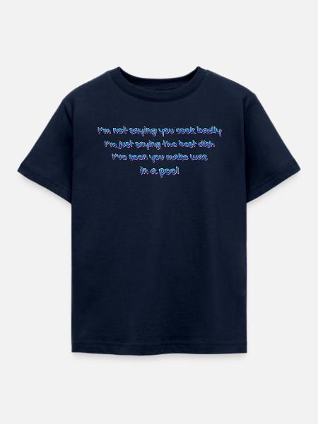 Poolküchen-Witz - Kinder T-Shirt - Navy