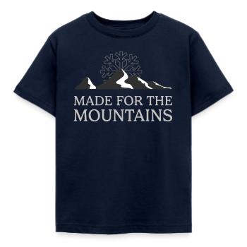 Made For The Mountains - Kids' T-Shirt - navy - Front - AI Model Kid Female (0cm)