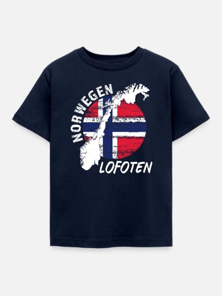 Lofoten - Kinder T-Shirt - Navy
