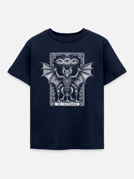 Fledermaus-Tarot - Kinder T-Shirt - Navy