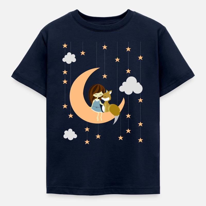 moon fox - Kinder T-Shirt - Navy