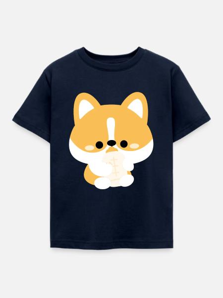 Corgi Kleinkind - Kinder T-Shirt - Navy