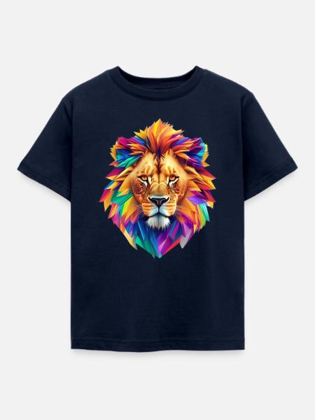 Löwenkopf - Kinder T-Shirt - Navy
