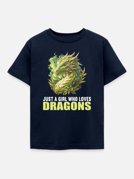 Drachen Drache - Kinder T-Shirt - Navy