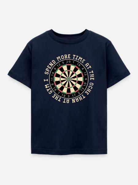 Dartboard Ring Zitat - Kinder T-Shirt - Navy