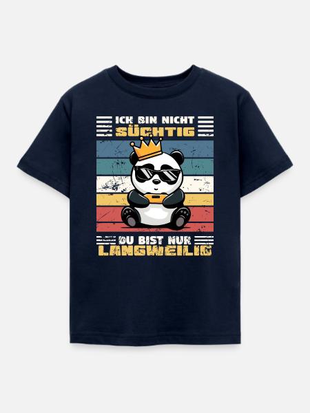 Gamer süchtig - Kinder T-Shirt - Navy