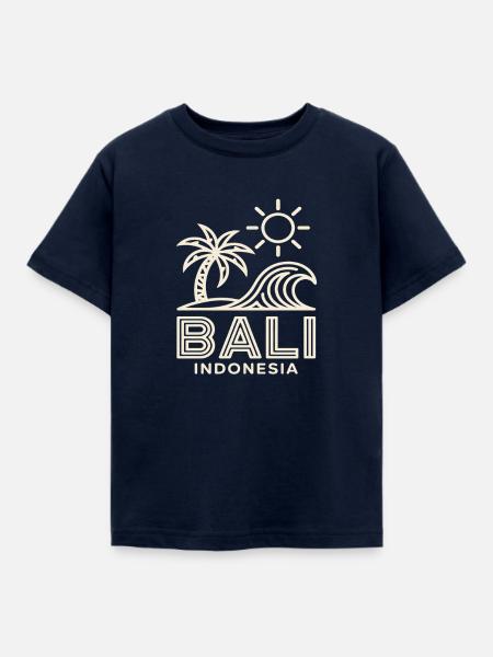 Bali Indonesia Wave Sonnenuntergang - Kinder T-Shirt - Navy