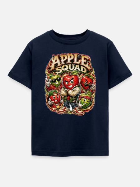 Apfel - Kinder T-Shirt - Navy