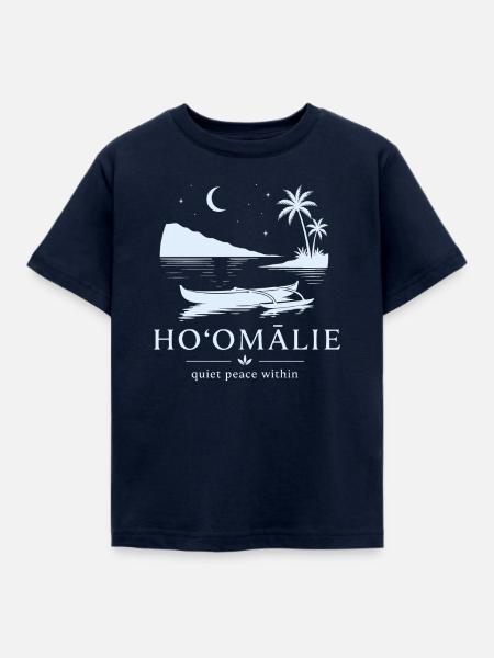 Ho'omālie Ruhe im Inneren - Kinder T-Shirt - Navy