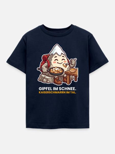 Gipfel im Schnee Kaiserschmarrn - Kinder T-Shirt - Navy