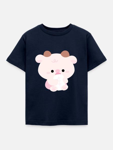 Kuh Kleinkind - Kinder T-Shirt - Navy