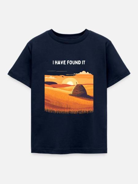 Nadel im Heuhaufen - Kinder T-Shirt - Navy