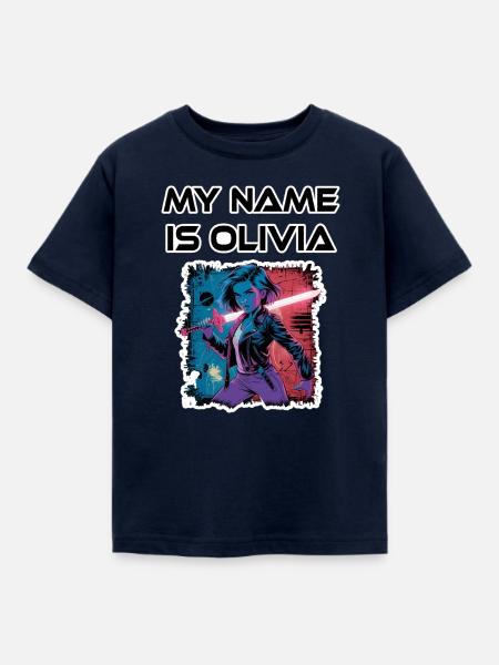 Mein Name ist Olivia 2026 - Kinder T-Shirt - Navy