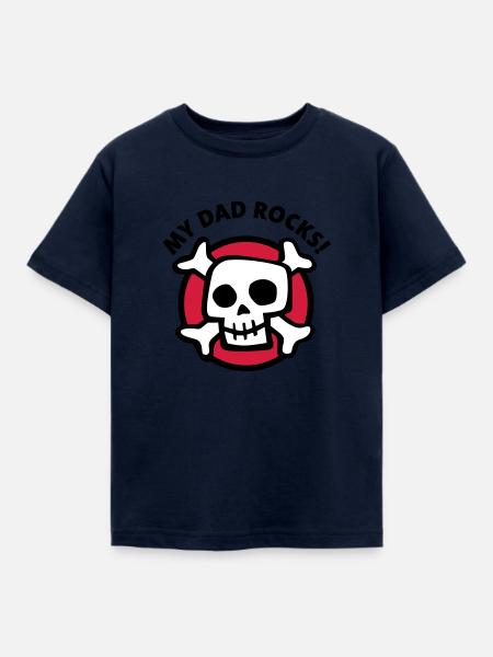my_dad_rocks_3c - Kinder T-Shirt - Navy