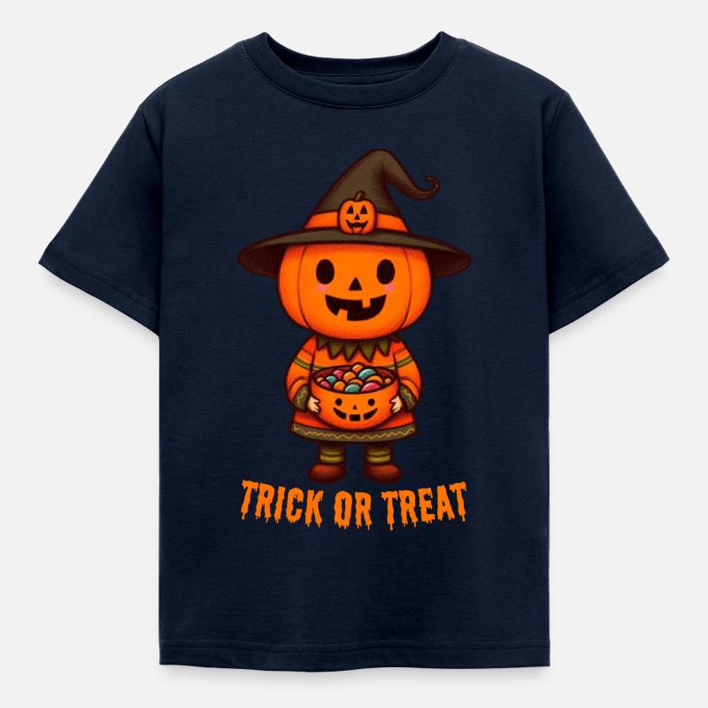 Süßes oder Saures, Halloween - Kinder T-Shirt - Navy