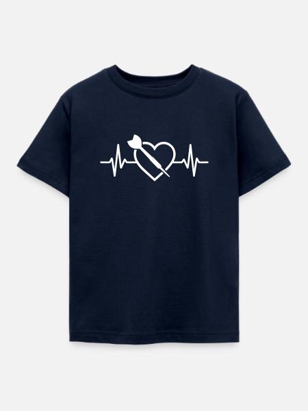 Herz-Pfeile - Kinder T-Shirt - Navy