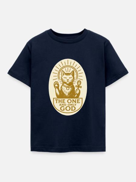 catgod - Kinder T-Shirt - Navy