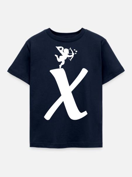 X - Kinder T-Shirt - Navy