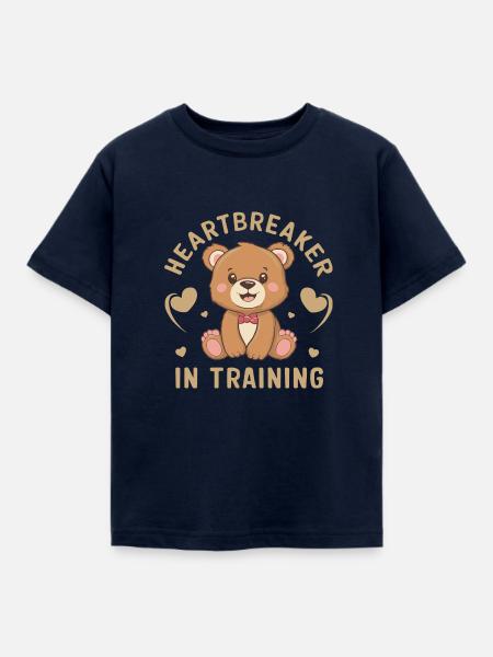 Herzensbrecher in Training - Kinder T-Shirt - Navy