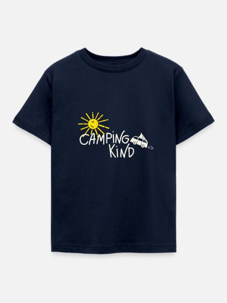 Camping Kind Campervan - Kinder T-Shirt - Navy