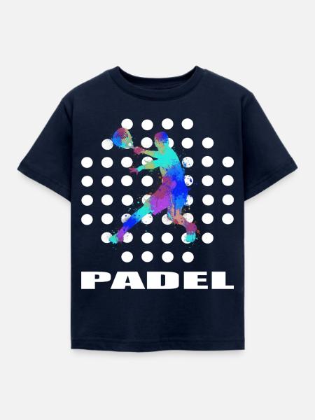 Padel - Kinder T-Shirt - Navy